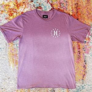 HUF 12 Galaxies Dipped Heather Wine tshirt